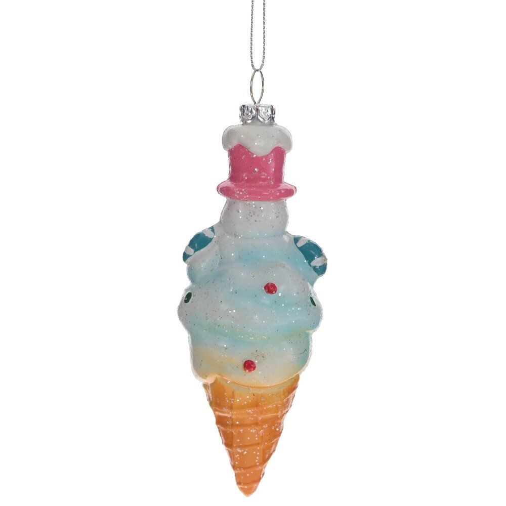 GAEM Украшение новогоднее "Снеговик-мороженое", L5,5 W5 H15,5 см, 3в.