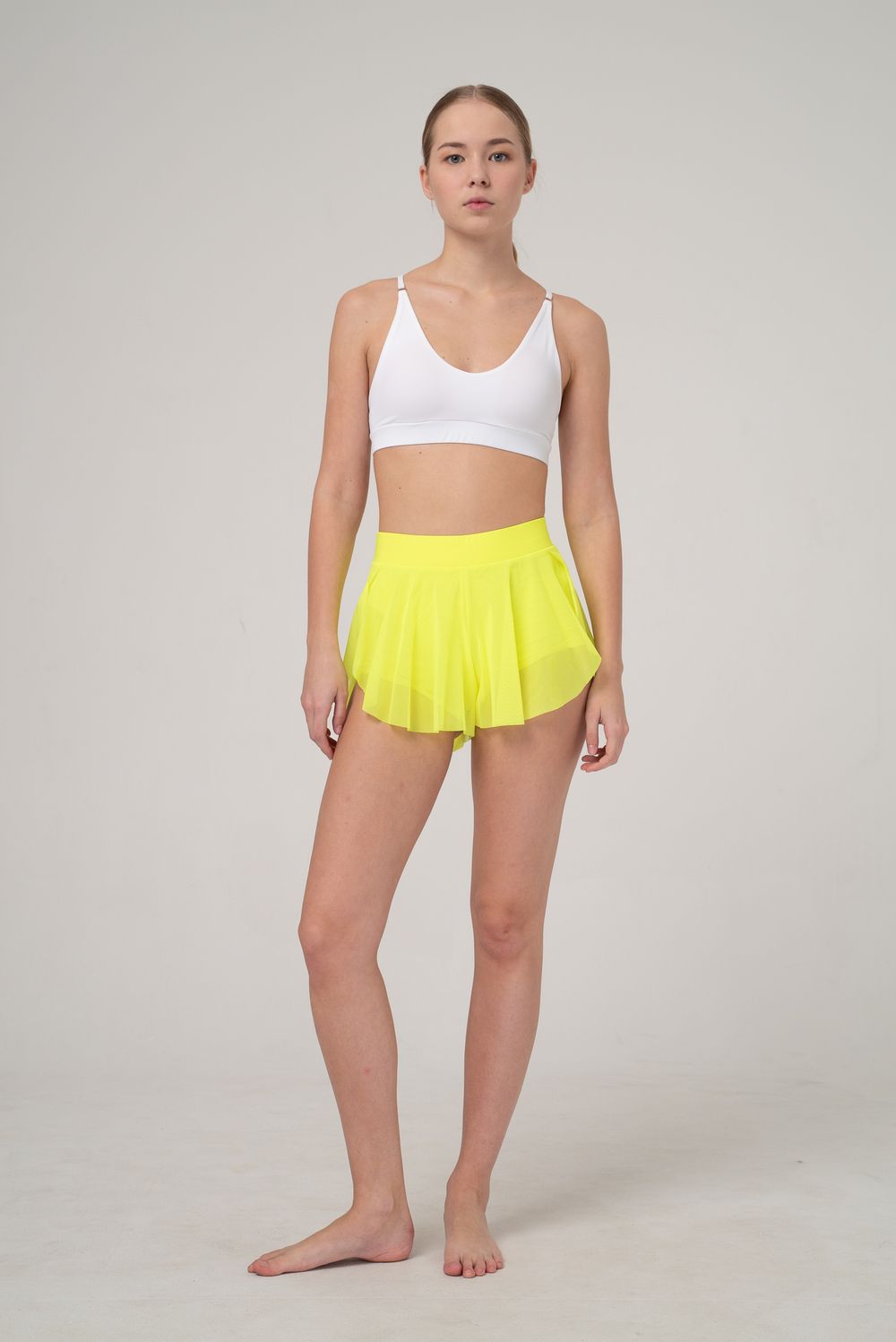 Шорты-юбка Double Fly Shadow, Желтый