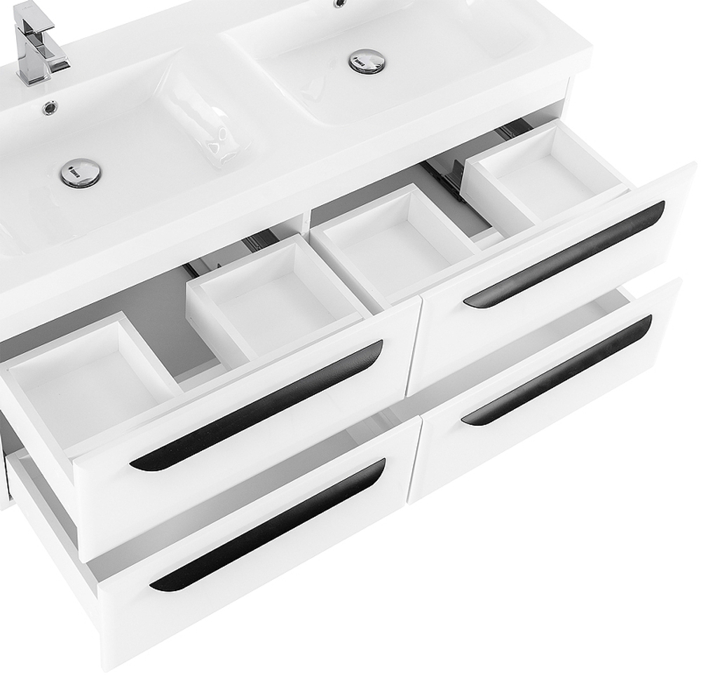 Тумба под раковину Cezares Eco 120 ECO-1200-4C-SO-2-BL подвесная Bianco Lucido