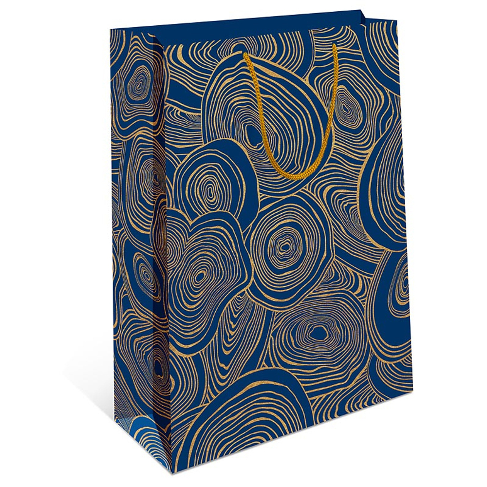 Пакет подарочный "Синий стиль"  26*12*32 см