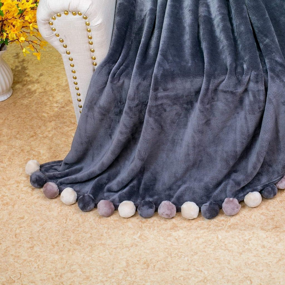 Плед 220x240 Sofi De MarkO Multi-ball темно-серый