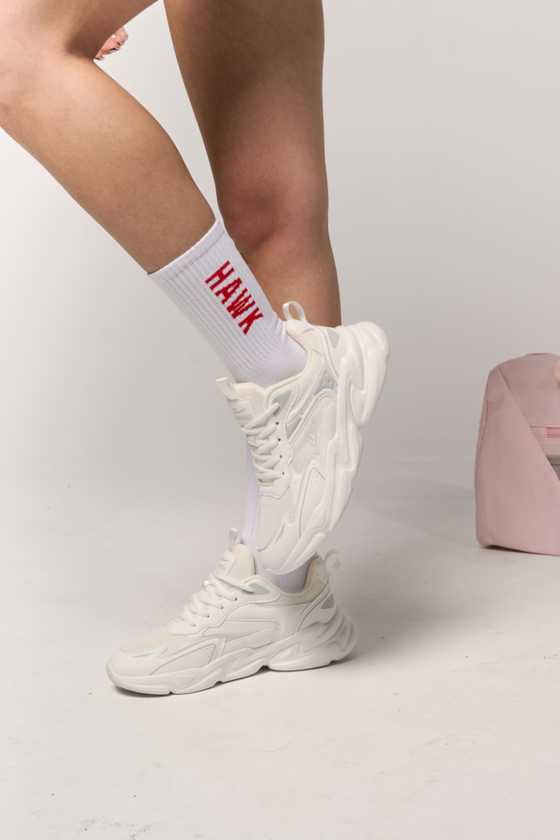 КРОССОВКИ WARRIOR SLIM (бело-бежевый)