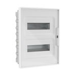 Щиток 24 мод встраиваемый для полых стен FRAME, белый, с прозрачной дверцей, с 4 шинами PEN (2шт на 8 отв. и 2шт на 6 отв.)