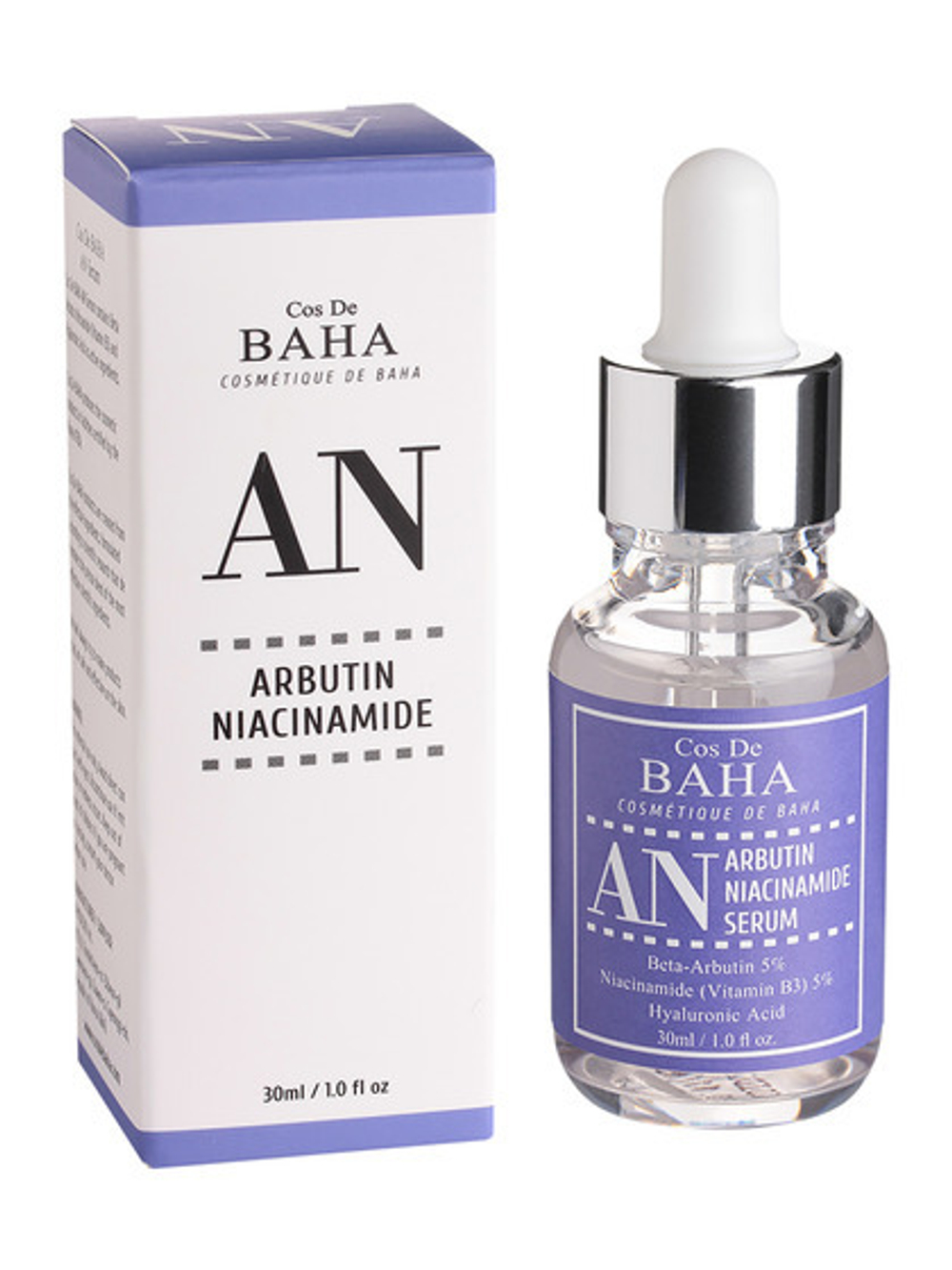 Cos De BAHA Сыворотка для лица с арбутином и ниацинамидом / Arbutin+Niacinamide Serum, 30мл