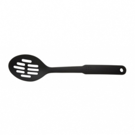 Ложка гарнирная 30,5 см. перфорир. пластик. черная (64559)