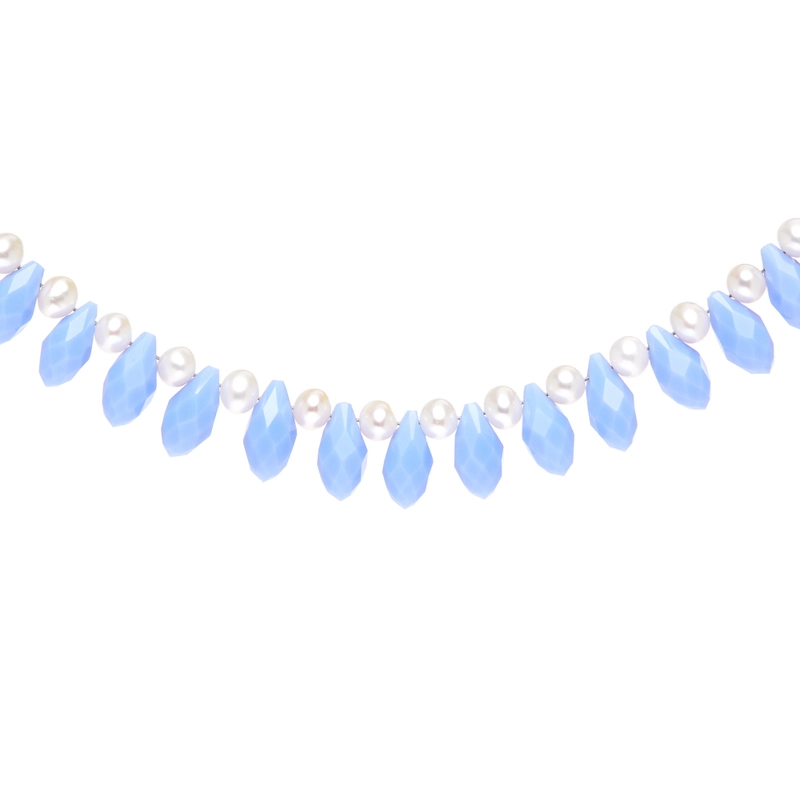 Колье Жемчужный Кристалл – Темно-синее