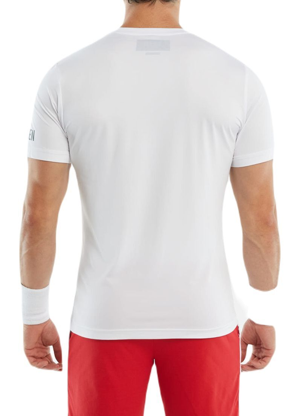 Мужская теннисная футболка Hydrogen Olympic Skull Tech T-Shirt - white