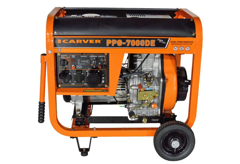 Генератор CARVER  PPG- 7000DE дизель