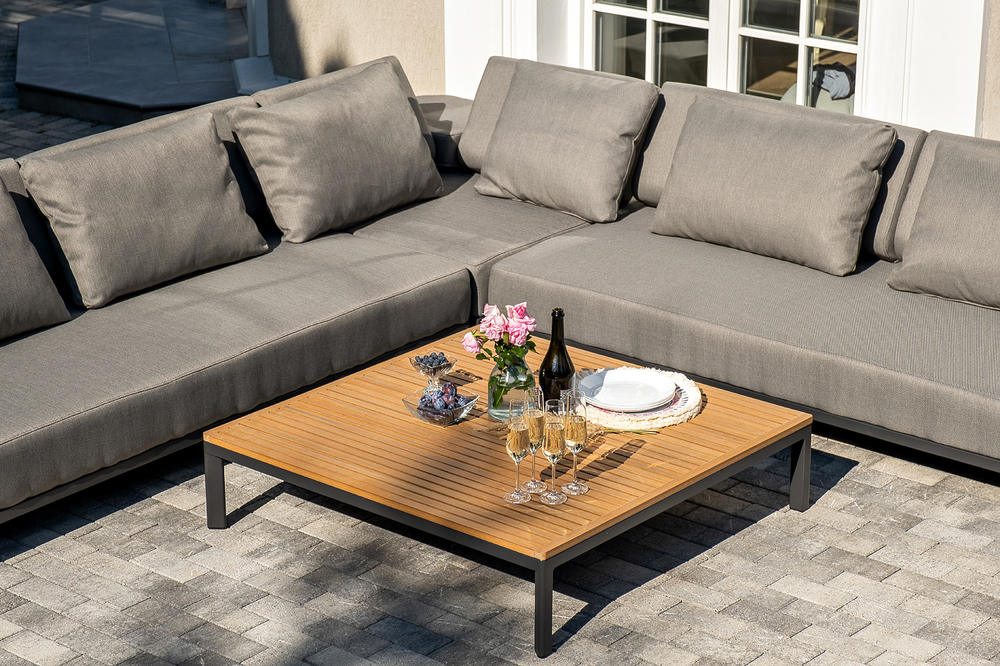 "Амальфия" трансформирующаяся лаунж-зона из алюминия, цвет графит