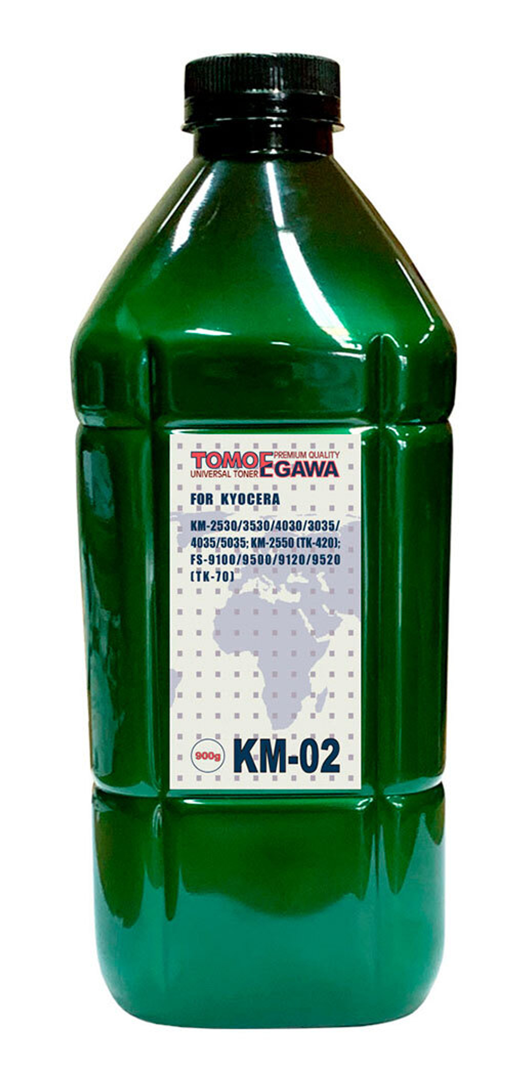 Тонер TOMOEGAWA тип KM-02 для KYOCERA Универсальный (900гр) Green Line