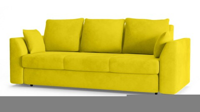 Диван Белфест Лайт Vivaldi 15 240*94*80 см, Желтый Велюр Еврокнижка Фиеста