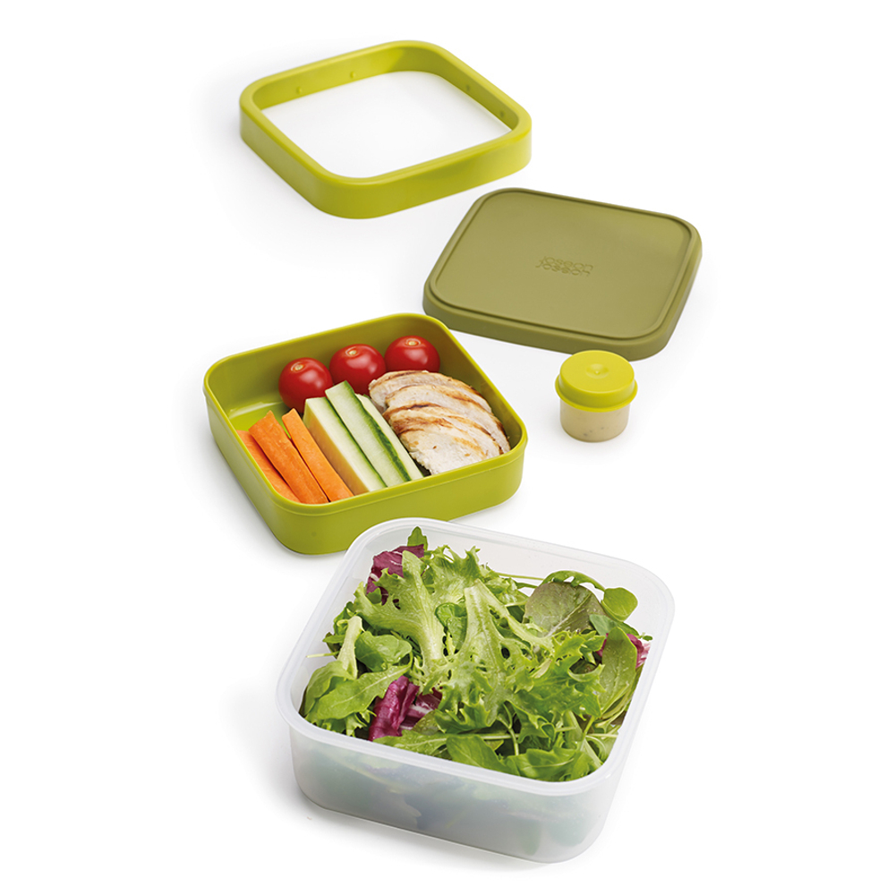 Ланч-бокс для салатов компактный goeat™  зелёный