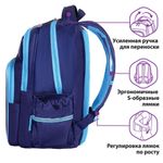 Рюкзак ЮНЛАНДИЯ MILD, 2 отделения, эрго-спинка, "Adventure trails", 36х28х18 см, 270680