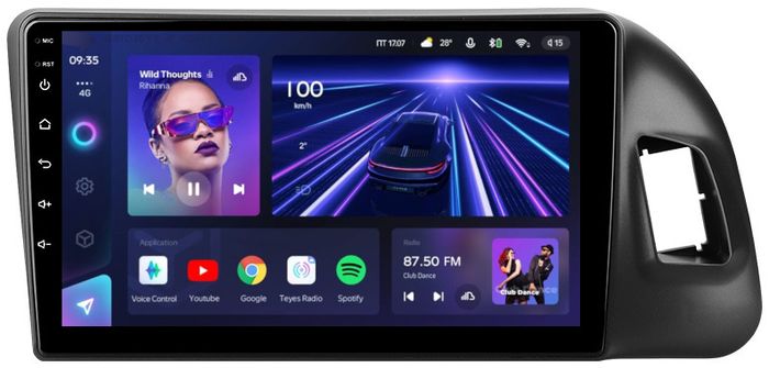Магнитола для Audi Q5 8R 2008-2016 с джойстиком MMI - Teyes CC3L монитор 9" IPS на Android 10, CarPlay, 4G SIM-слот