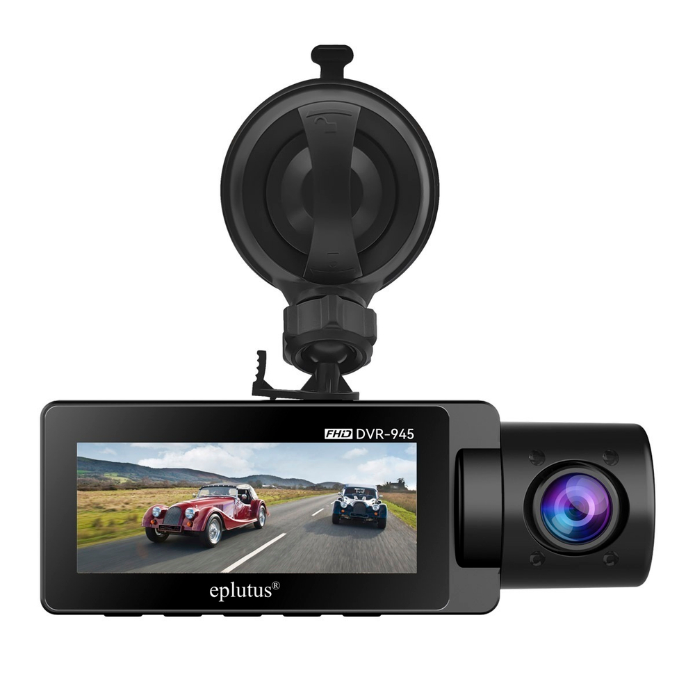 Видеорегистратор с экраном 3,2" 3-камеры FHD Eplutus DVR-945