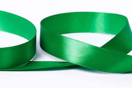 Лента атласная 25 мм "Gamma" №019 зеленый