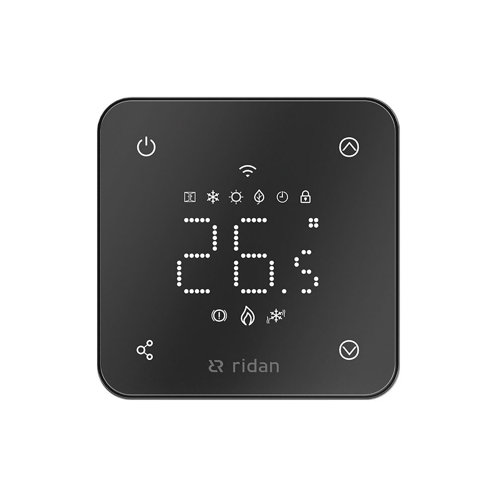 Комнатный термостат RSmart-F, 230В, с Wi-Fi подключением, встраиваемый, Ридан