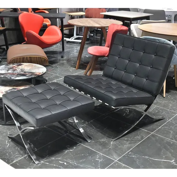 Оттоманка Barcelona черная