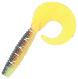 Мягкая приманка силикон Wake 4,5 Garlic grub GREEN GOBLIN 722