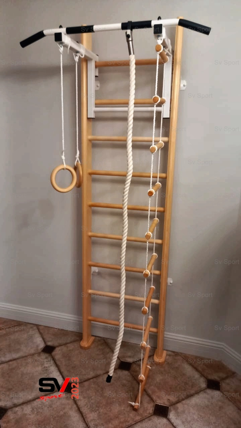 Монтаж шведской стенки Sv Sport в бетонные, кирпичные стены