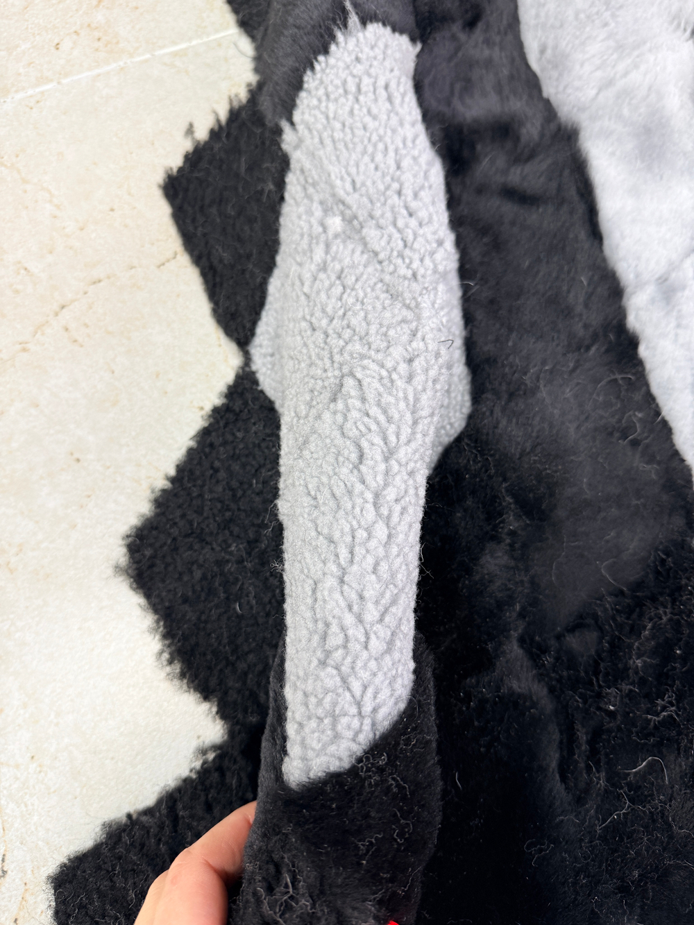 Покрывало меховое ковер из шкуры овчины