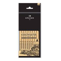 Набор чернографит.каранд КОНСТРУКТОР 12 шт./уп. ПВХ 2М-2Т заточенные шестигранные