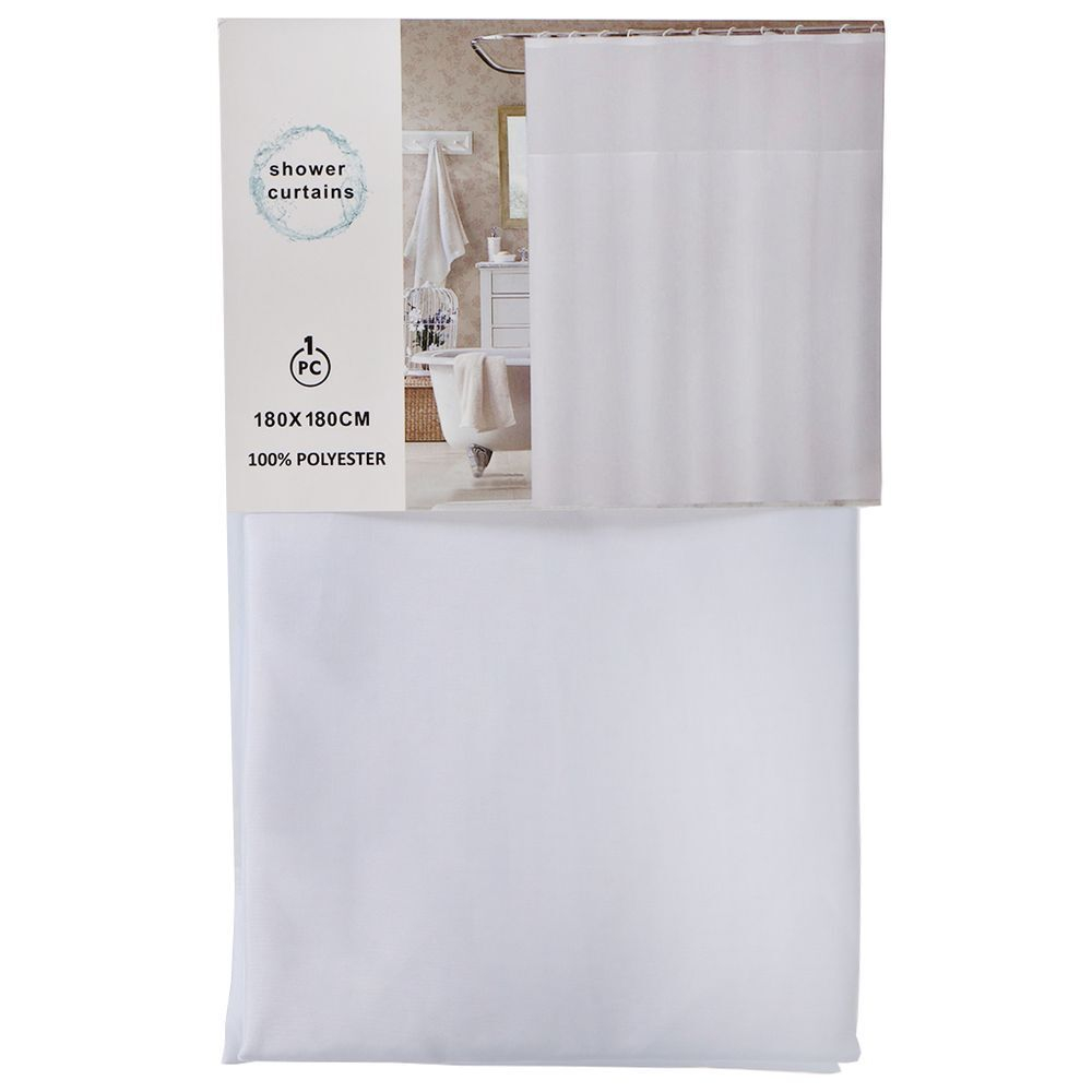 Штора для ванн 180х180 см, ПЭ, Прозрачная, STSC1016