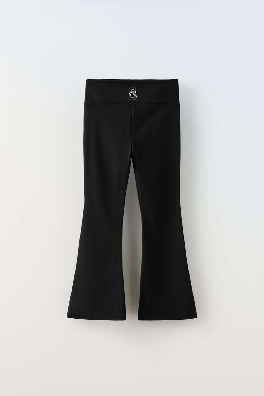 ZARA РАСКЛЕШЕННЫЕ ЛЕГИНСЫ ДЛЯ БАЛЕТА, ЧЕРНЫЙ