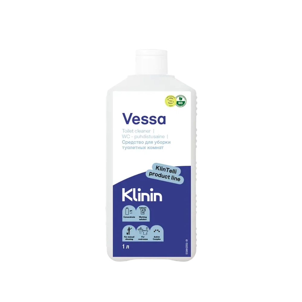 Klinin: Весса 1л для уборки туалетных комнат (концентрат)
