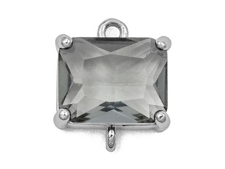 Коннектор "Topaz" 12,3мм, с серым кристаллом