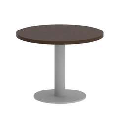 First Стол журнальный круглый KSJ-1 Венге Цаво/Металл Серый 600*600*450