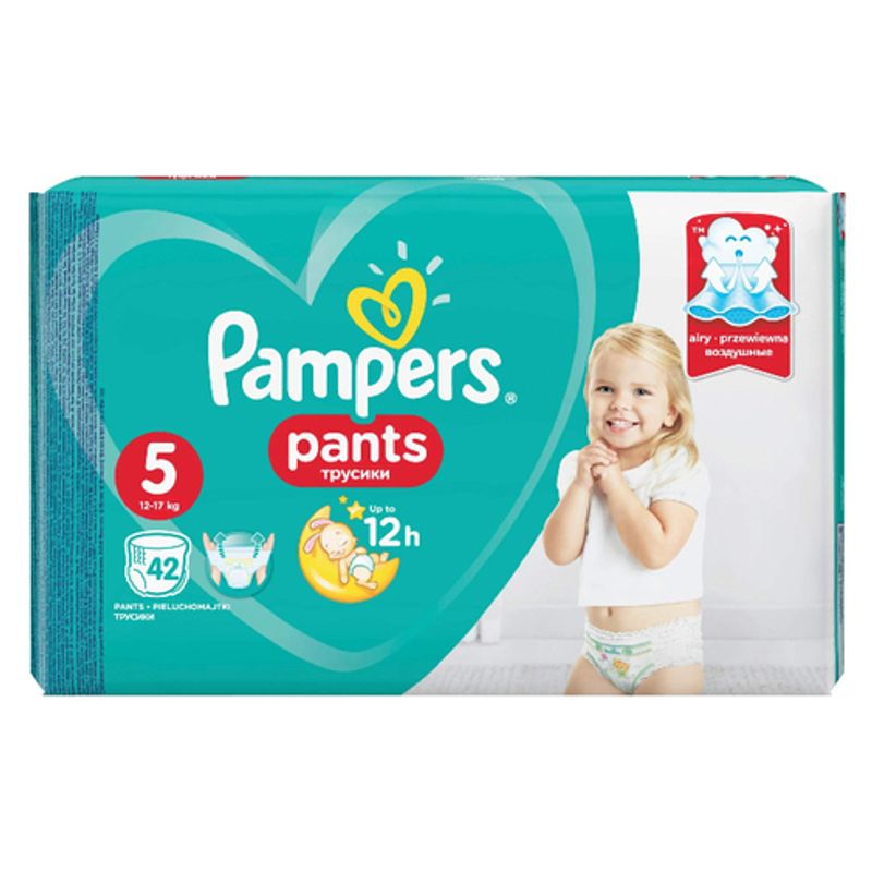 Трусики детские одноразовые Pampers  pants junior 5 12-17 кг 42 шт/упак