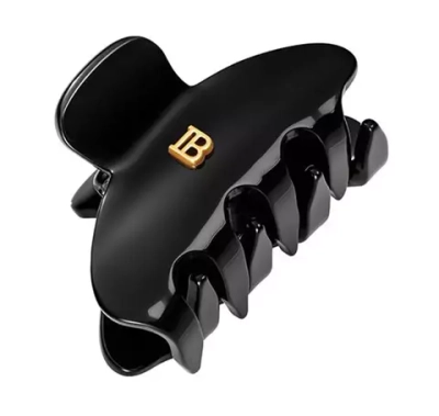 Balmain(Бальман) Заколка-краб для волос черная размер S(С)