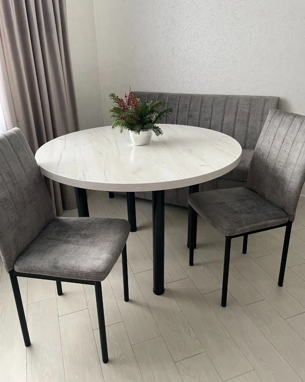 Скамья прямая Энерджи (серая)