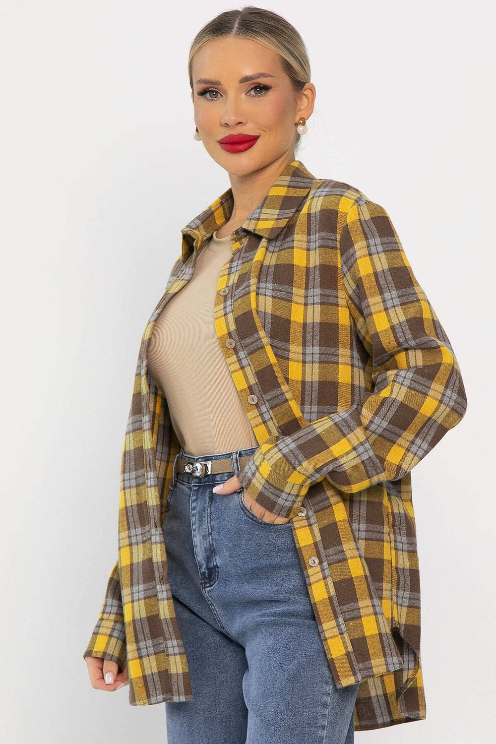 Рубашка Денни (желто-коричневая) Б14135-7М LT Collection