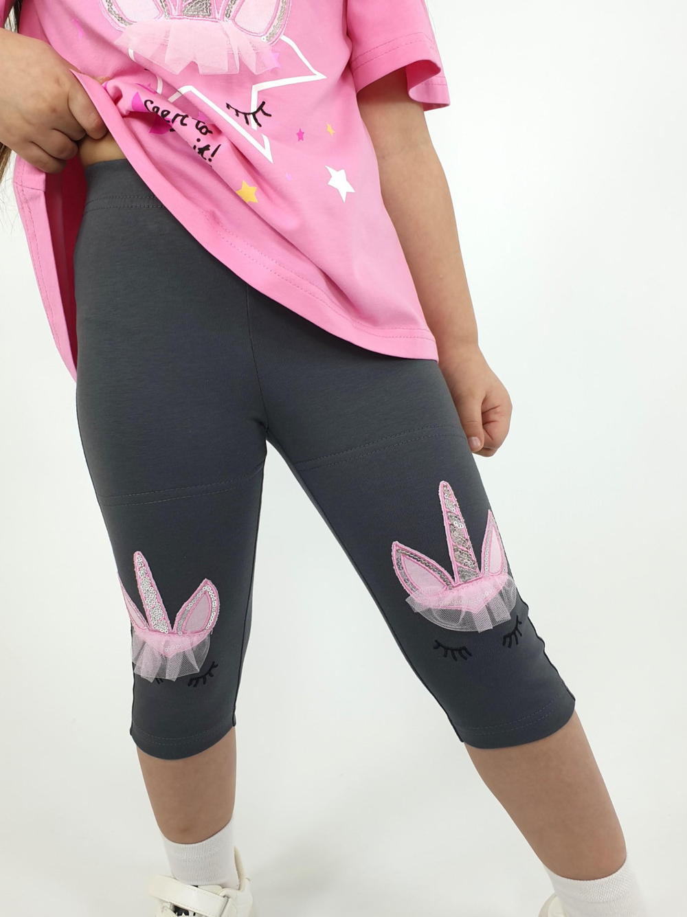 02-124-6 Комплект для девочки (джемпер+ лосины)