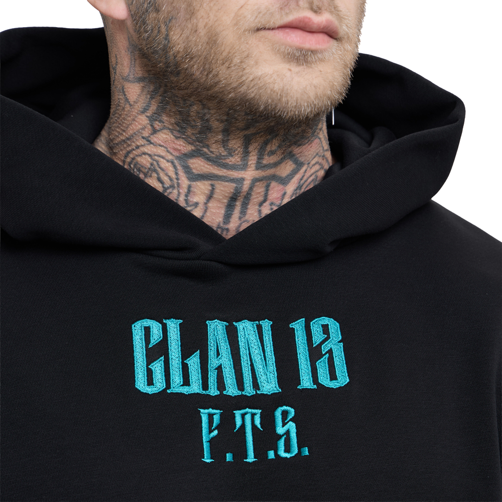 Худи Clan 13 Wave_Road, черный