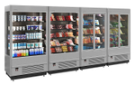 Горка холодильная Carboma FC20-07 VM 1,9-1 Light 9006-9005 (фронт X0, распашные двери)