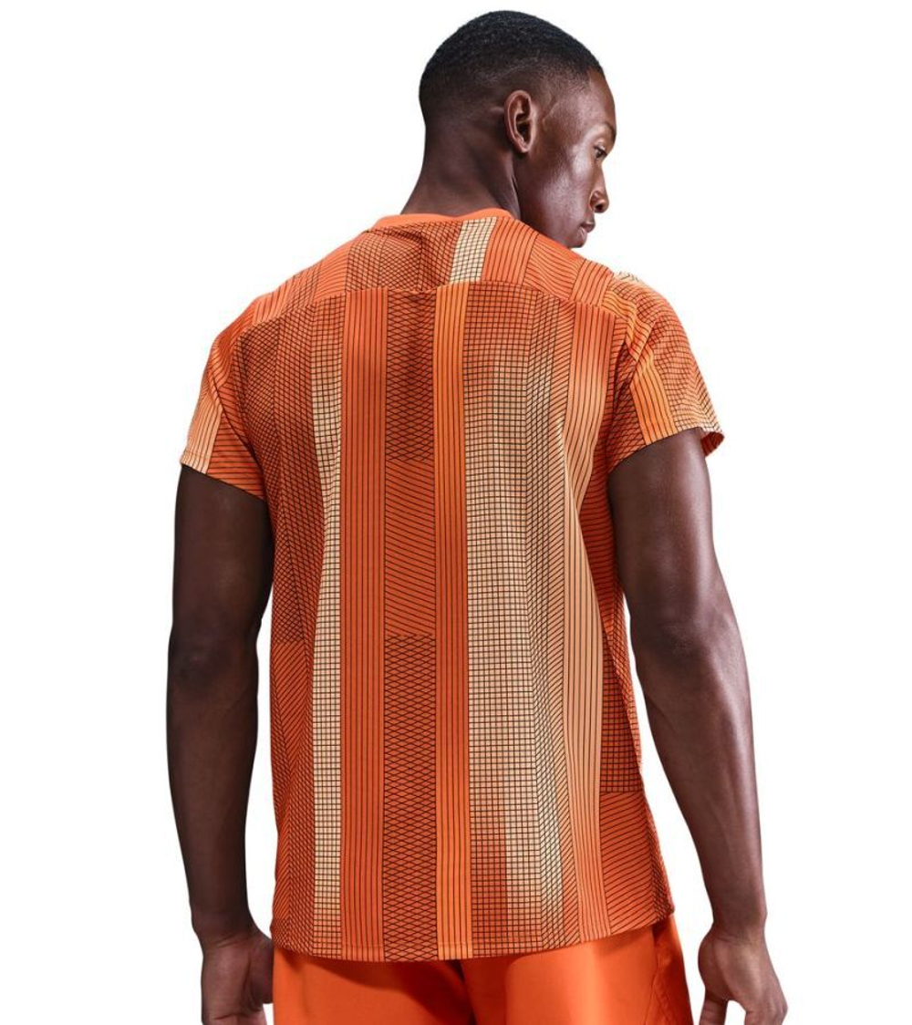 Мужская теннисная футболка Nike Court Victory - campfire orange/white