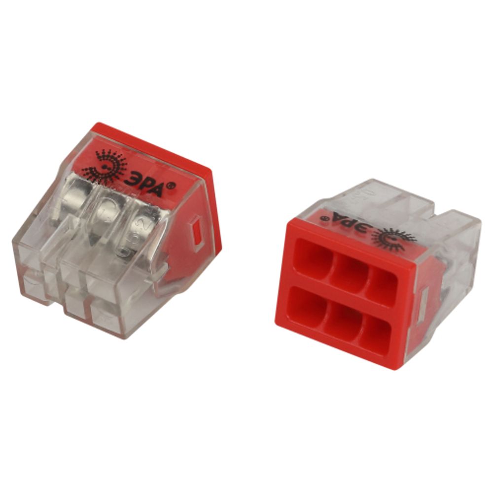 Клемма ЭРА NO-225-361 быстрозажимная 2273-206 компактная 6-проводная 0.2-2.5 мм2 упаковка 20 шт