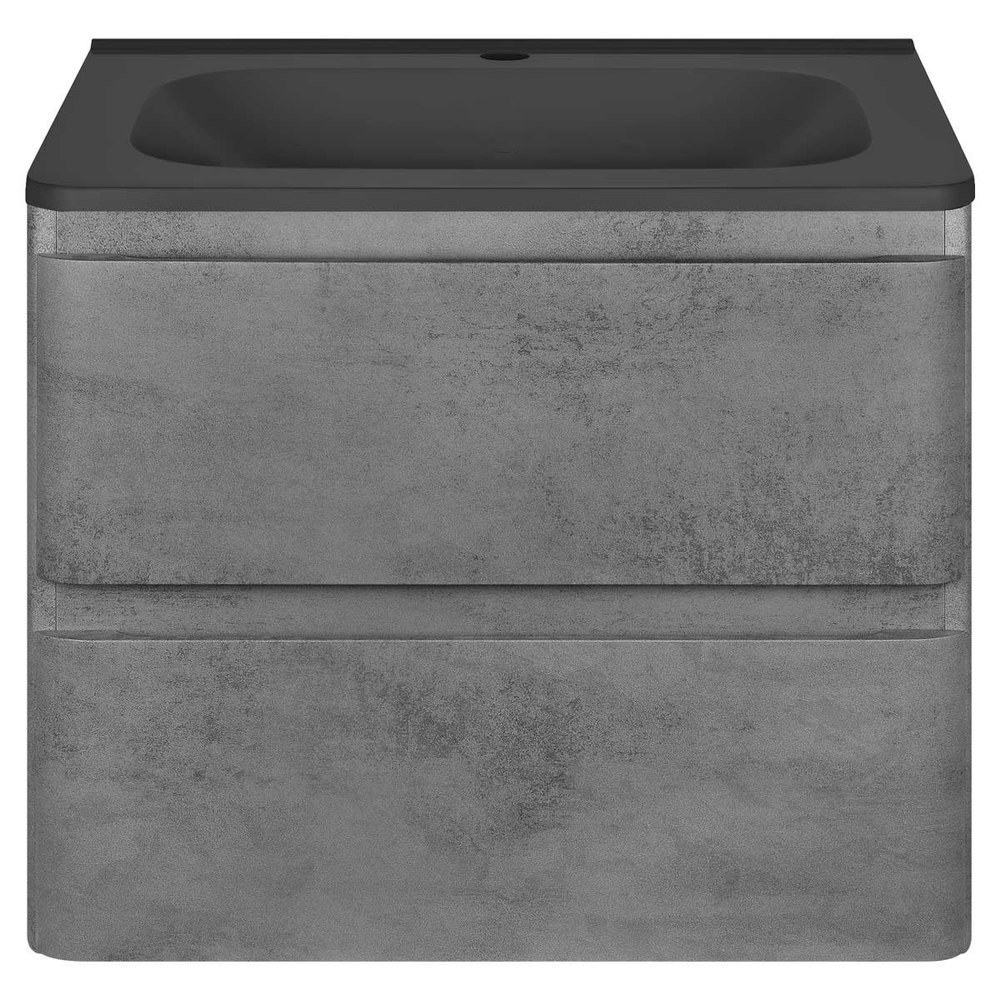 Тумба под раковину Vincea Vico 600 подвесная, 2 выкатных ящика soft close, Beton