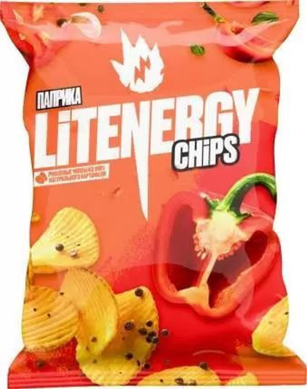 Чипсы "LIT ENERGY" Паприка 120г.