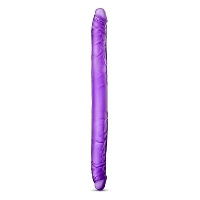 Фиолетовый двусторонний фаллоимитатор B Yours 16 Double Dildo - 40,6 см. (Цвет: фиолетовый)