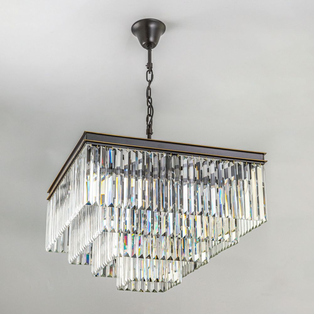 Citilux Мартин CL332241 Люстра хрустальная подвесная Прозрачная