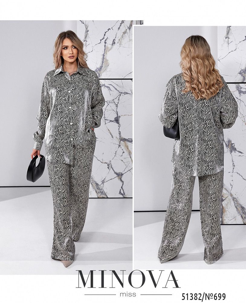 Костюм 699-черный-молочный Minova Костюм 699-черный-молочный Minova