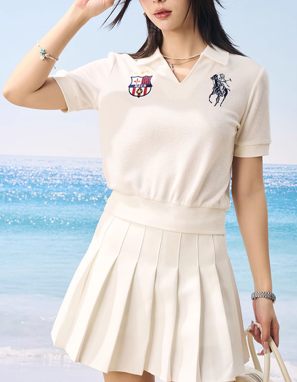 Женская рубашка-поло HARSHandCRUEL WMNS Crop Polo Shirt