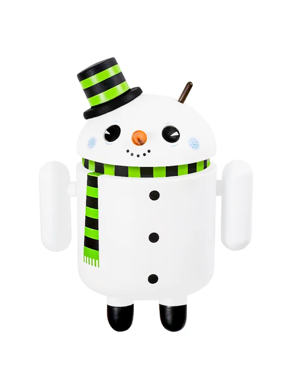 Android Mini Collectible Special Edition робот коллекционный (Flakes by Gary Ham Figure - Cнеговик)