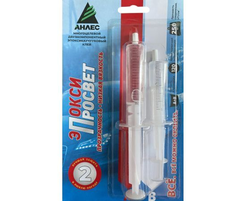 Клей Анлес Эпокси Просвет для стекла 13 мл
