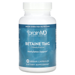 BrainMD, Бетаин TMG, 60 веганских капсул (500 мг в каждой капсуле)