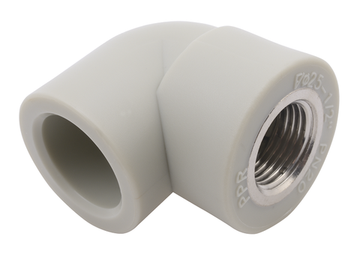 Угол комбинированный FV Plast 25х3/4" ВР с внутренней резьбой полипропиленовый (218025)